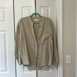 Mango linen top